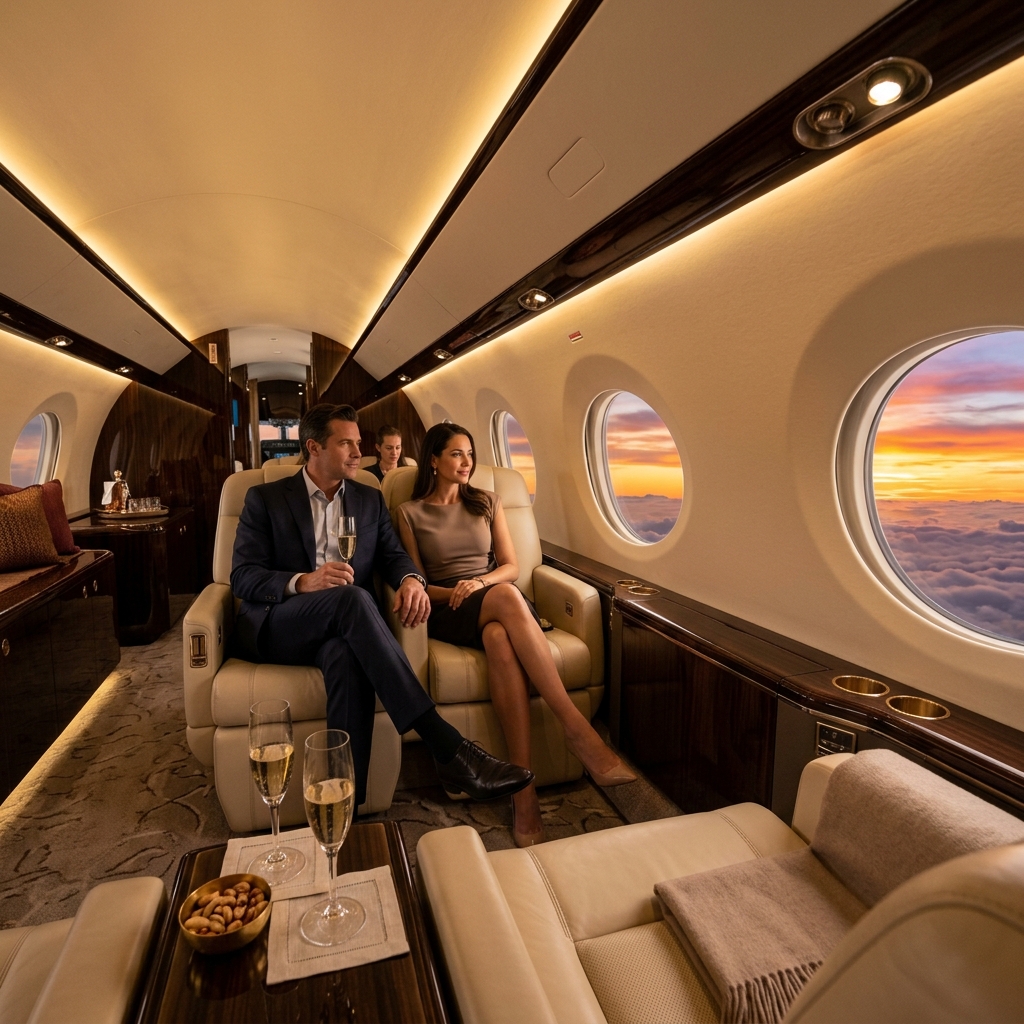 Luxury Jet Interior