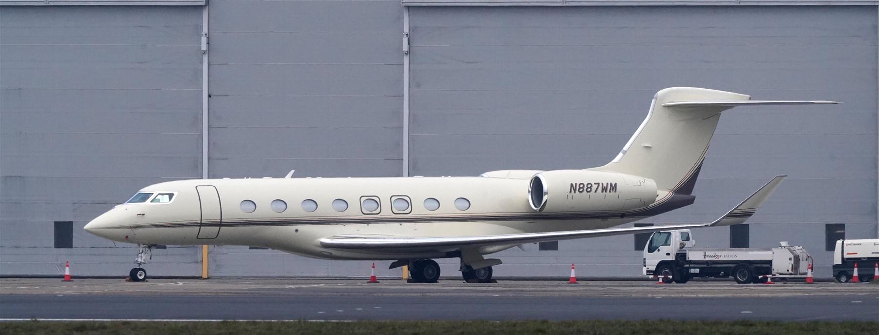 Business jet on the tarmac